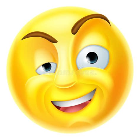 Handsome Smiling Emoji Emoticon Stock Vector Illustration Of Faces