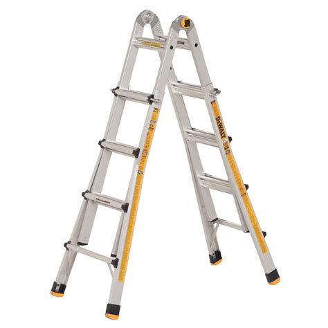 17 Aluminum Multi Purpose Ladder 300 Lbs Load Capacity Dxl2090 17