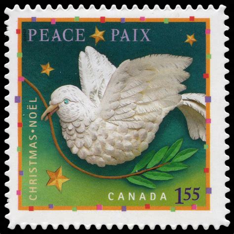 Peace Canada Postage Stamp Christmas Hope Joy And Peace
