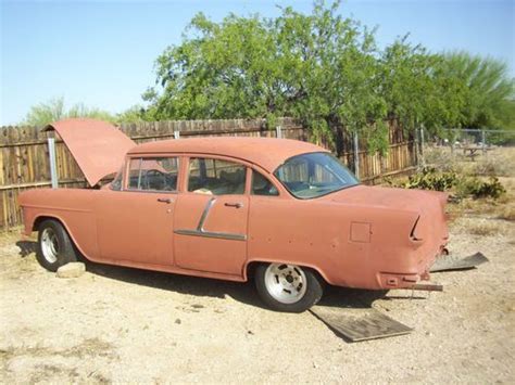 Find New 1955 Chevy Belair 4 Door V 8 3 Speed Runs And Drives Needs