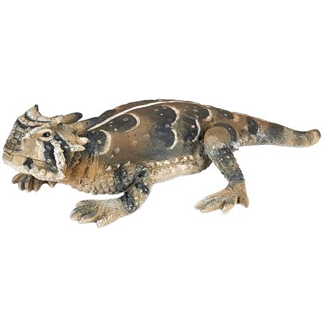 Papo Horned Lizard Solid Plastic Toy Wild Zoo Animal Reptile New