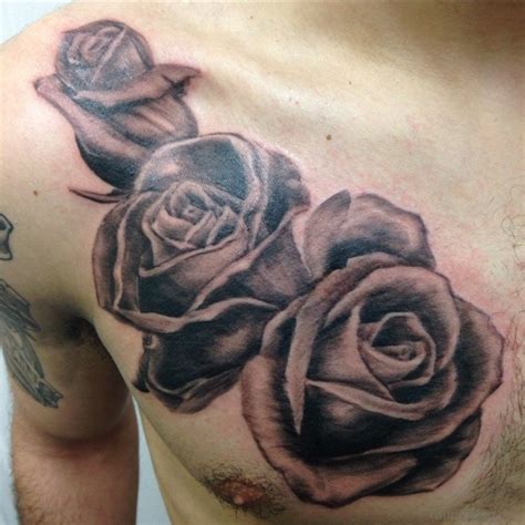 70 Brilliant Rose Tattoos For Chest Tattoo Designs