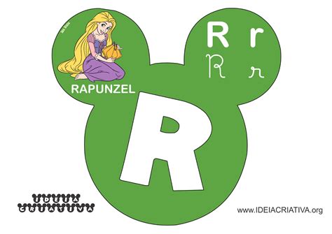 Alfabeto Mickey Minnie Disney Com Figuras De Personagens Infantis E 4