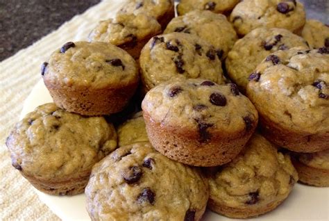 Chocolate Chip Banana Mini Muffins