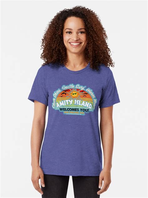 Amity Island T Shirt By Trev4000 Redbubble