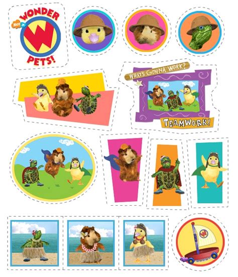 Wonder Pets Stickers Cute Printables Pinterest
