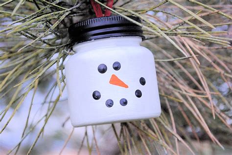 Diy Snowman Ornaments Using Baby Food Jars 247 Moms