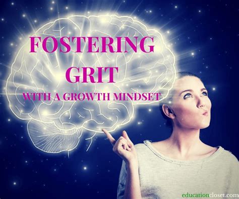 Fostering Grit With A Growth Mindset Growth Mindset Mindset Growth