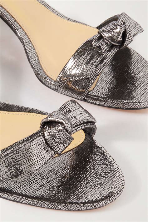Alexandre Birman Clarita Metallic Leather Sandals Net A Porter