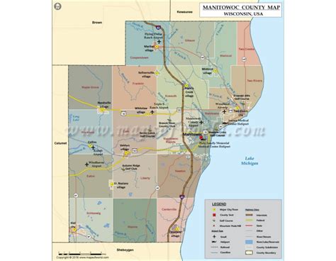Buy Manitowoc County Map