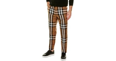 Burberry Vintage Check Wool Pant For Men Lyst
