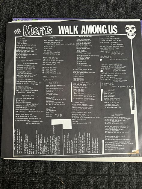 The Misfits Walk Among Us 1982 Lp 2nd Pressing Vinyl Record Usa Ruby Records Ebay