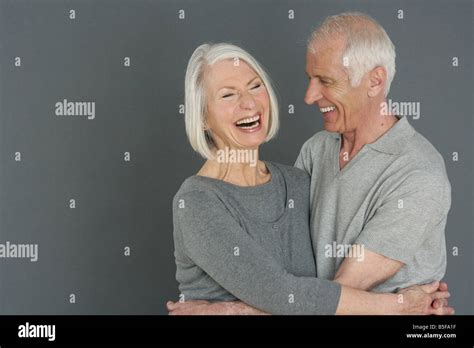 Laughing Senior Couple Stock Photo Alamy