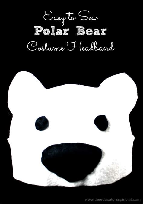 Inspiration, make up tutorials and all accessories you'll need to create your own diy polar bear costume. Polar Bear Costume Headband for Kids - The Educators' Spin On It