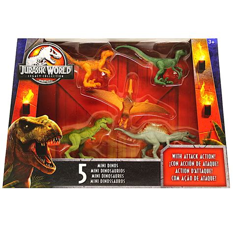 Mini Dino 5 Pack Dinosaurs 25 Jurassic World Legacy Collection With Spinosaurus