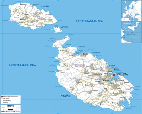 Maps Of Malta Detailed Map Of Malta In English Tourist Map Map Of