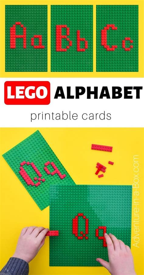 Lego Letters Printable Lego Activities Lego Letters Kids Learning