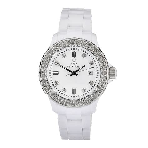 Toywatch Womens White Classic Watch Free Shipping Today Overstock
