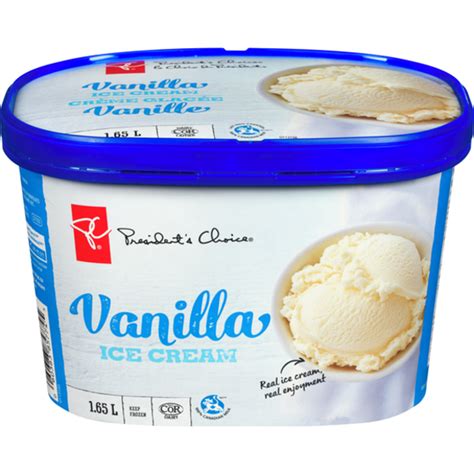 Presidents Choice Vanilla Ice Cream 1650 Ml Instacart