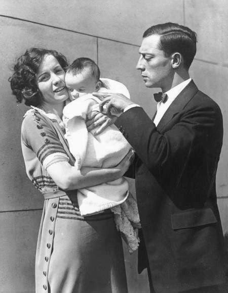 Buster Keaton With Wife Natalie Talmadge And Newborn Son 1922