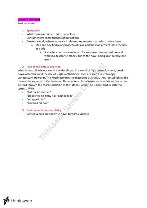Detailed Atar English Study Notes Year 12 Wace English Thinkswap