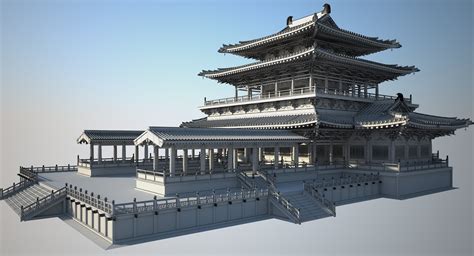 Chinese Architectural Palace 3d Model