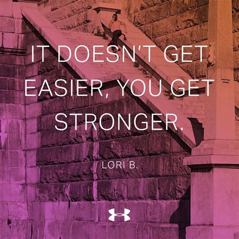 It doesn't get easier, you get stronger | Motivational quotes, Quotes ...