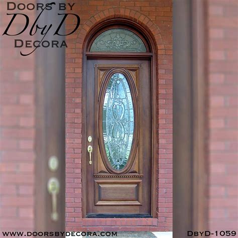 Custom Leaded Glass Oval Doors Wood Exterior Entry Doors By Decora