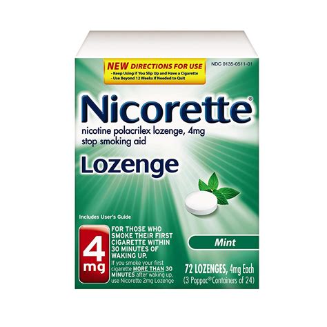 2 Pack Nicorette Nicotine Lozenge 4mg Mint 144 Total Exp 618