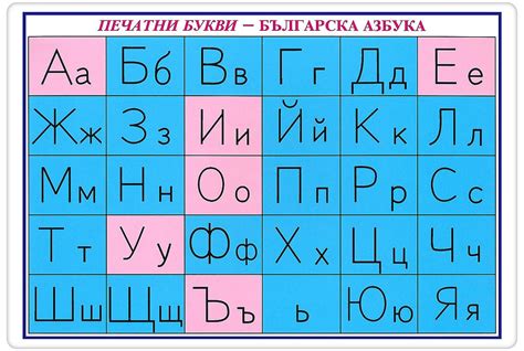 Мини табло Печатни букви българска азбука Ozonebg