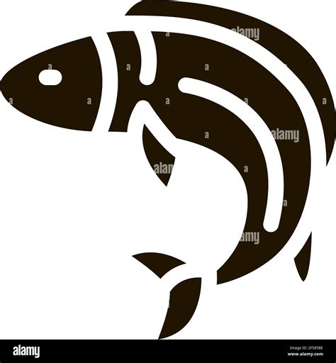Fish Icon Vector Glyph Illustration Stock Vector Image And Art Alamy