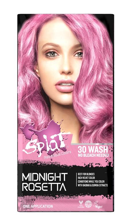 Currently, the best hair bleach kit is the schwarzkopf blondme. Splat Midnight Rosetta Hair Dye, Semi-Permanent Pink Hair ...