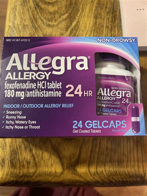 Customer Reviews Allegra® Allergy 24 Count 24 Hour Relief Gelcaps