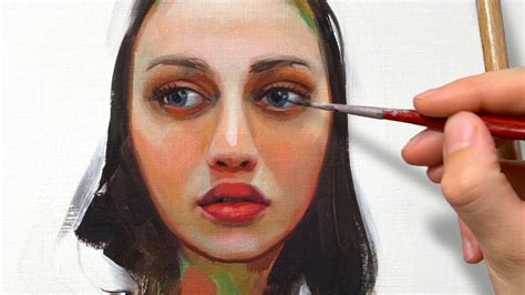 Oil Painting Portrait Step By Step Realistic Portrait Painting Of An