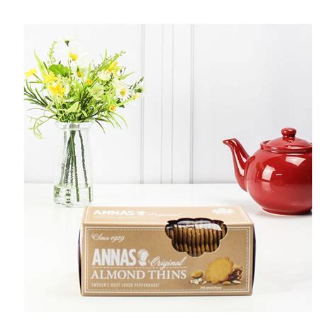 Annas Almond Thins 150g Bakers And Larners Of Holt