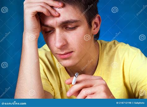 Sad Young Man Stock Photo Image Of Caucasian Adolescent 218712198