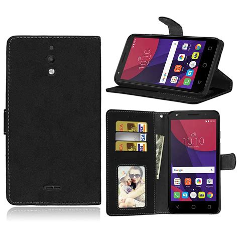 Retro For Alcatel One Touch Pixi 4 60 8050d Wallet Leather Case Flip