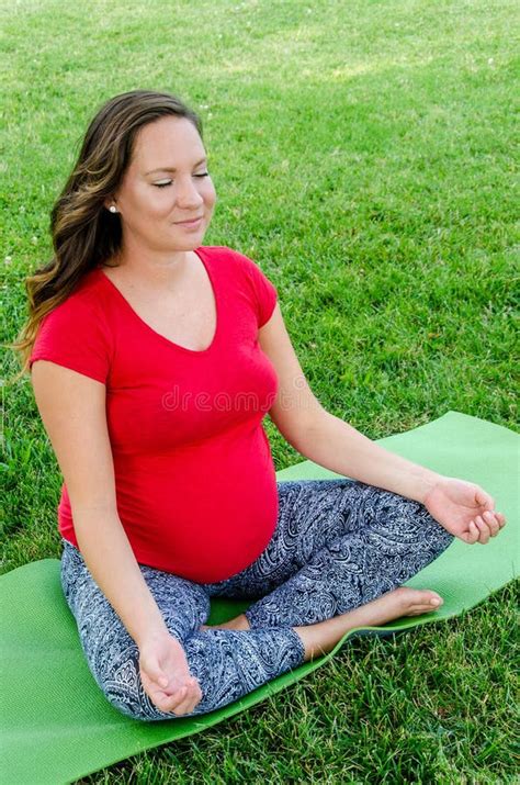 Maternity Yoga Stock Image Image Of Healthy Exercise 46144867