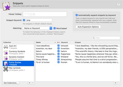 Snippets And Text Expansion Alfred Help And Support