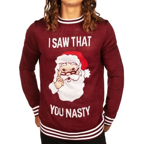 Men S You Nasty Ugly Christmas Sweater Jackets Mob