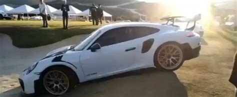 Porsche 911 Gt2 Rs Owner Forgets To Yell Fore Crashes On Golf Course