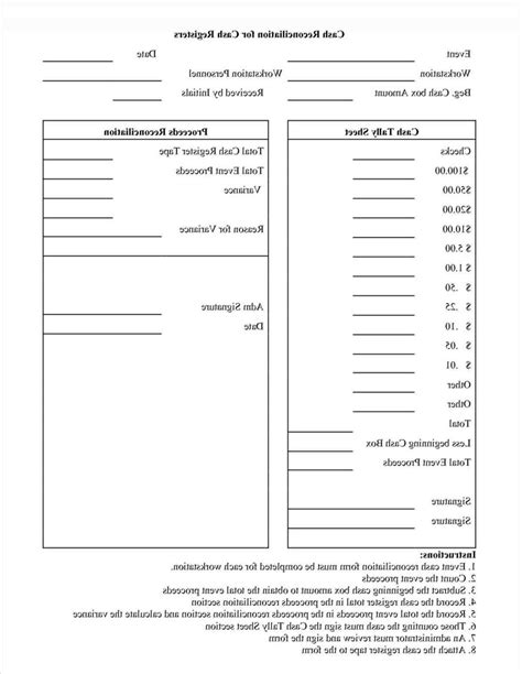 It is also compatible with google docs, so you can edit and share online with your business. Cash Drawer Reconciliation Sheet - Sample Templates ...