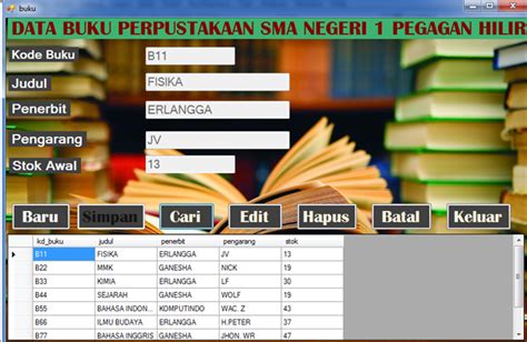 Contoh Program Peminjaman Buku Perpustakaan Vb Contoh Vrogue Co