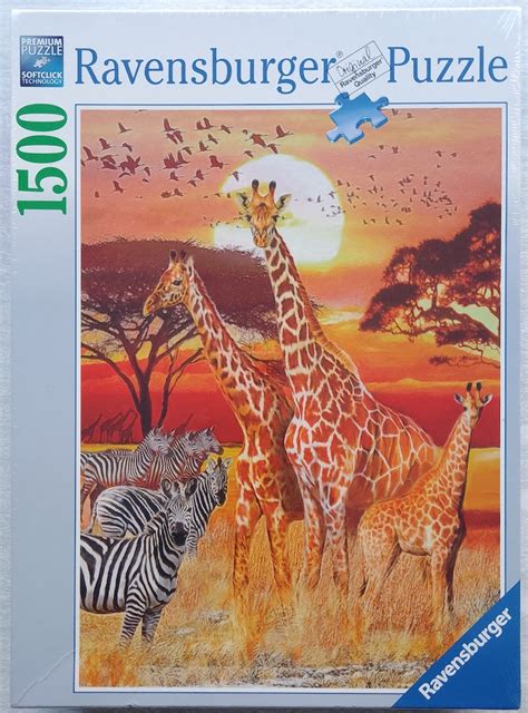 1500 Ravensburger African Sunset Rare Puzzles