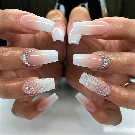 20 Worth Trying Long Stiletto Nails Designs White Coffin Nails Nail