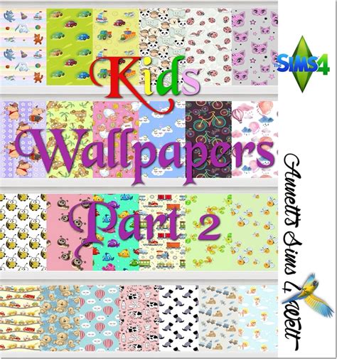 Annetts Sims 4 Welt Kids Wallpapers Part 2