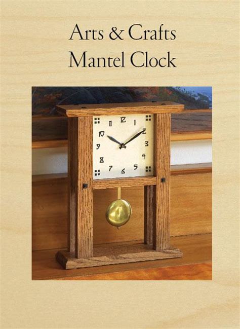 This clock measures 36 inches across, but you could certainly go bigger or smaller depending on your space. Arts and Crafts Mantel Clock | Woodworking Project ...