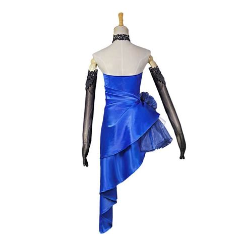 fate extella saber blue dress cosplay costume