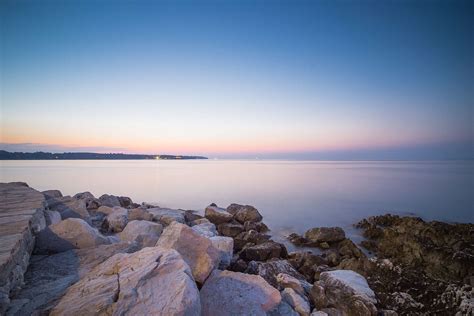 Beautiful Sunset Over Seaside Rocks Free Stock Photo Picjumbo