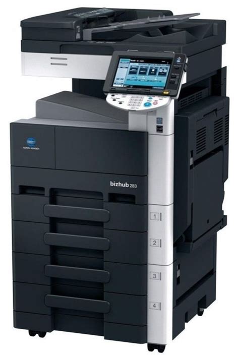 User manual, quick manual, stringing machine, product manual. Konica Minolta bizhub 283 Monochrome Multifunction Printer - CopierGuide